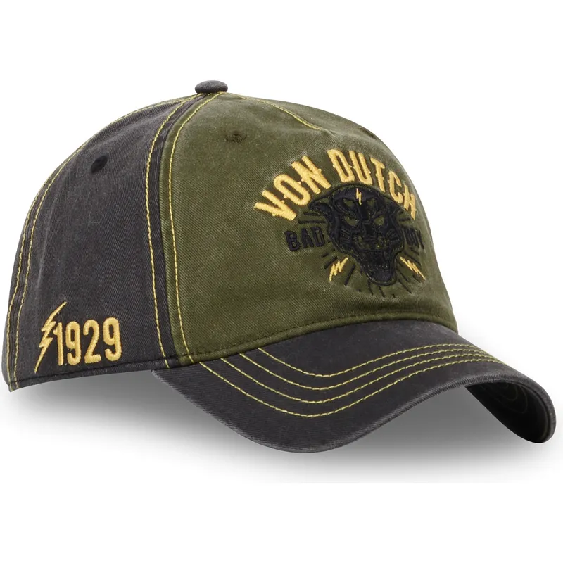 gron-og-gra-justerbar-buet-kasket-bad-cb-fra-von-dutch