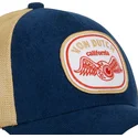 trucker-kasket-marinebla-og-beige-blu-ct-fra-von-dutch