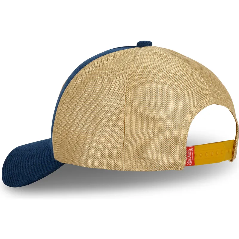 trucker-kasket-marinebla-og-beige-blu-ct-fra-von-dutch