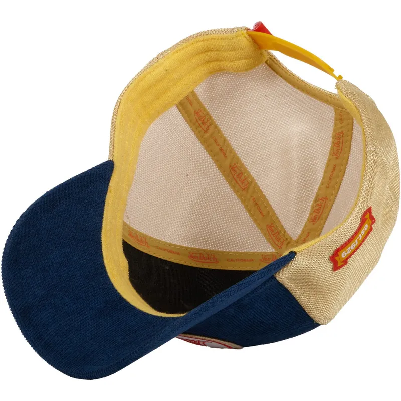 trucker-kasket-marinebla-og-beige-blu-ct-fra-von-dutch