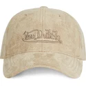 beige-justerbar-kasket-med-buet-skygge-sue-e-fra-von-dutch