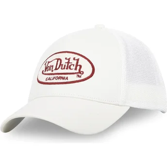 Von Dutch TERRYLOG02 Hvid Trucker Hat