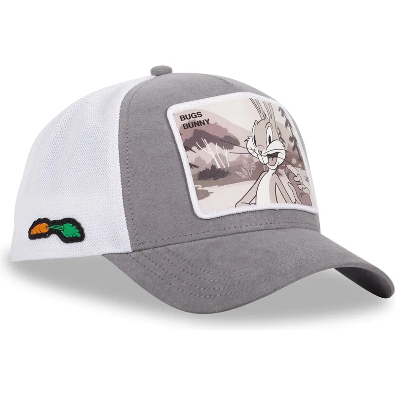 kasketter-buet-gra-snapback-bugs-bunny-looney-tunes-af-capslab kasketter-buet-gra-snapback-bugs-bunny-looney-tunes-af-capslab