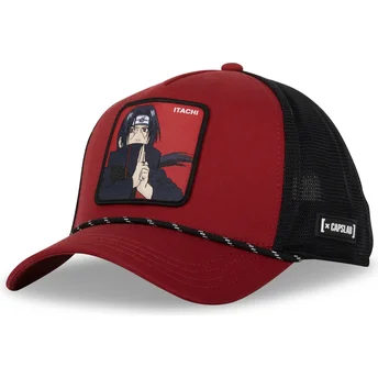 Capslab Itachi Uchiha RED Naruto Rød og Sort Trucker Hat