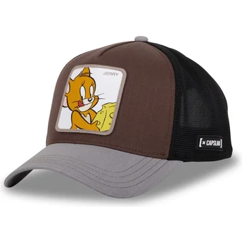 Capslab Jerry TAJ5 TJ1 Looney Tunes Brun, Sort og Grå Trucker Hat