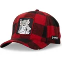 rod-og-sort-buet-snapback-tom-taj5-tj6-looney-tunes-kasket-fra-capslab