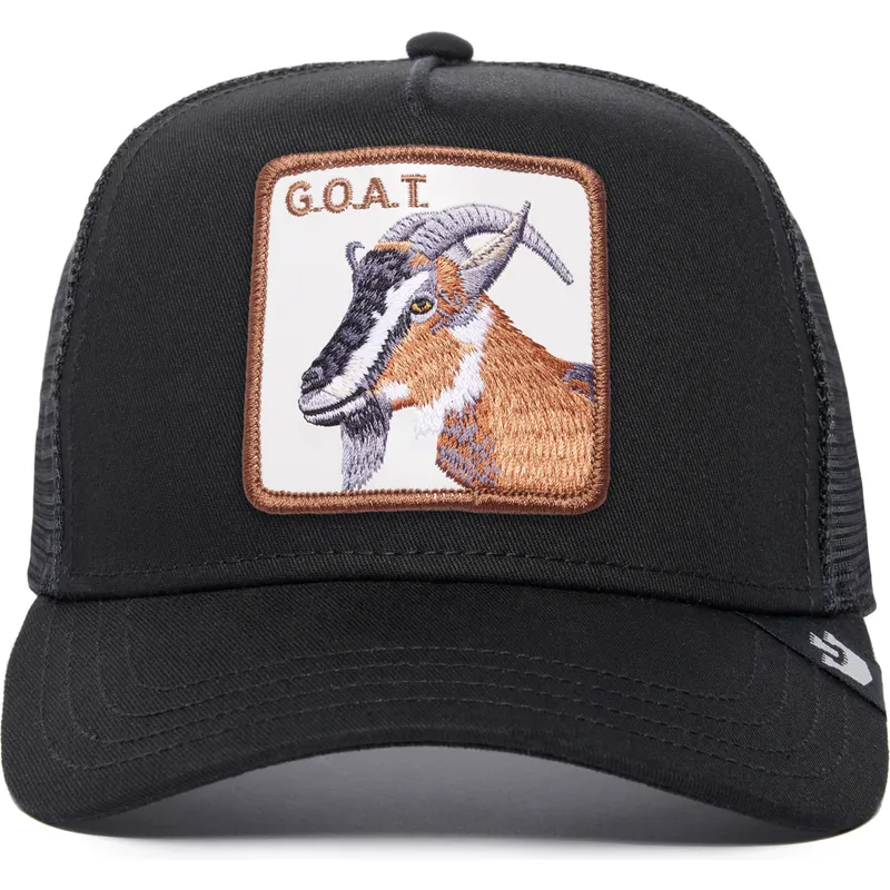 sort-trucker-kasket-ged-the-goat-the-farm-fra-goorin-bros