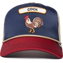 trucker-kasket-multifarvet-hane-cock-gb2-rooster-the-rocker-the-farm-fra-goorin-bros