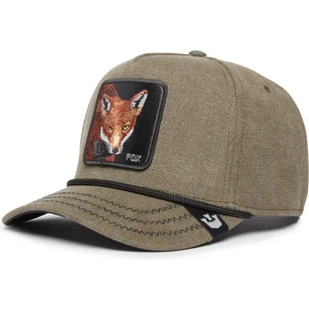gron-buet-snapback-kasket-raev-foxy-duck-canvas-the-farm-fra-goorin-bros