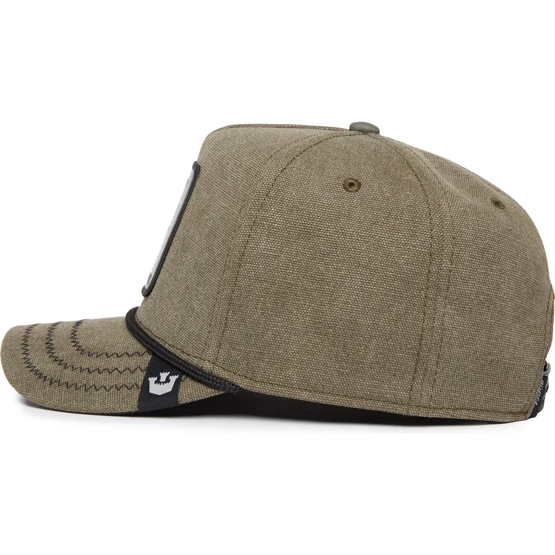 gron-curved-snapback-kasket-med-raev-foxy-duck-canvas-the-farm-fra-goorin-bros