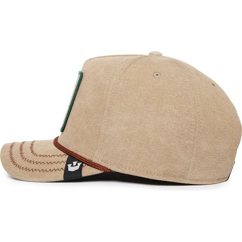 buet-beige-snapback-kasket-med-and-lucky-duck-canvas-the-farm-fra-goorin-bros