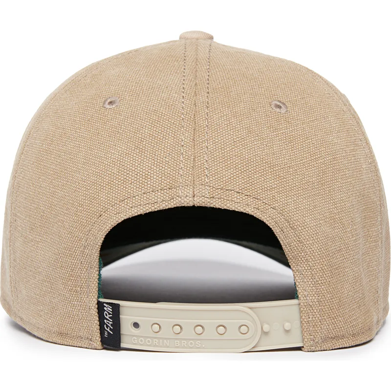 buet-beige-snapback-kasket-med-and-lucky-duck-canvas-the-farm-fra-goorin-bros
