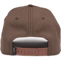 brun-buet-snapback-kasket-med-hest-dark-horse-field-100-all-season-wool-the-farm-fra-goorin-bros