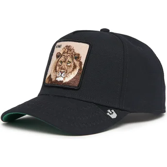 Sort krummet snapback løve King Field 100 All Season uld fra Goorin Bros' Farm