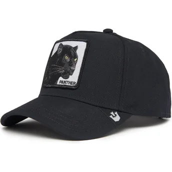 Buet sort snapback-kasket panter Black Panther Field 100 All Season Wool The Farm fra Goorin Bros.