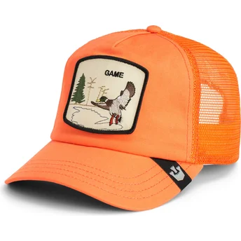 Goorin Bros. Game Maybe Park Range The Farm Orange Duck Trucker Hat på dansk bliver: Goorin Bros. Game Maybe Park Range The Farm