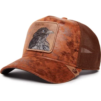 kasketter-buet-brun-snapback-the-farm-af-goorin-bros