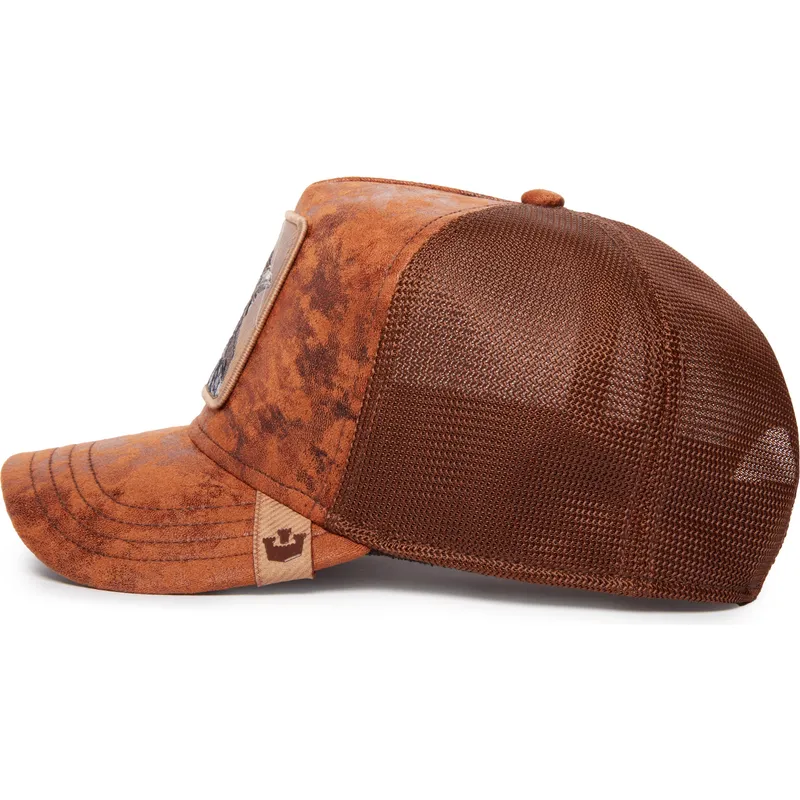kasketter-buet-brun-snapback-the-farm-af-goorin-bros kasketter-buet-brun-snapback-the-farm-af-goorin-bros