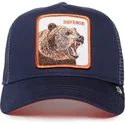 marinebla-trucker-kasket-med-bjorn-defense-bear-fan-the-farm-fra-goorin-bros