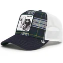 trucker-kasket-marinebla-og-hvid-ko-cash-moon-cow-uk-plaid-the-farm-fra-goorin-bros