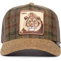 trucker-kasket-brun-love-king-moon-lion-uk-plaid-the-farm-fra-goorin-bros