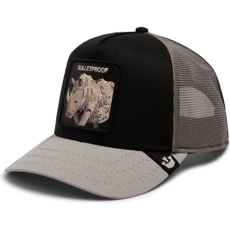 trucker-kasket-sort-naesehorn-bulletproof-tri-tone-the-farm-fra-goorin-bros