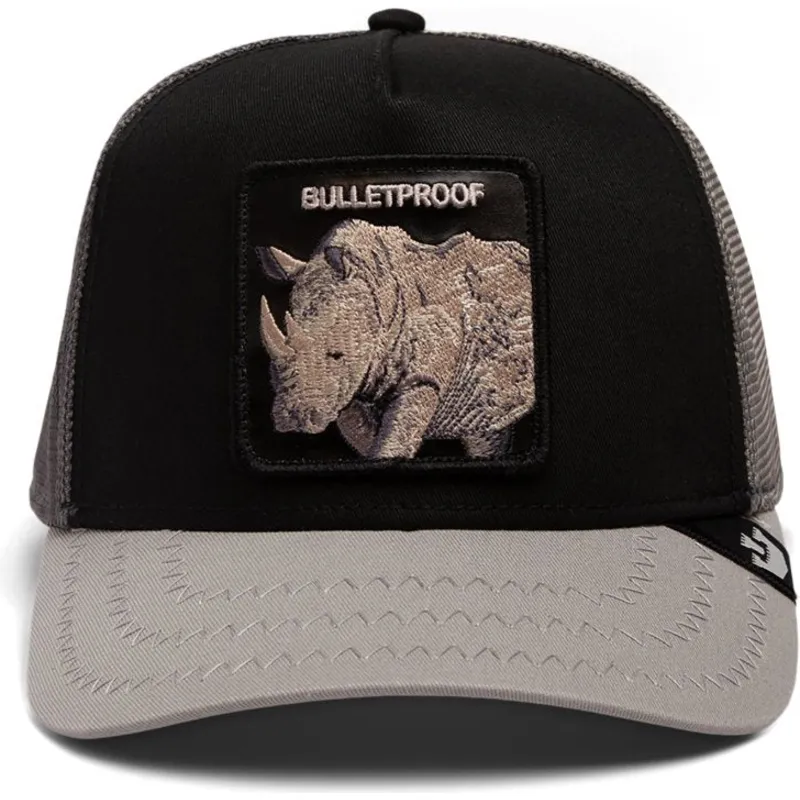trucker-kasket-sort-naesehorn-bulletproof-tri-tone-the-farm-fra-goorin-bros