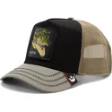 goorin-bros-gator-tri-tone-the-farm-sort-og-gron-krokodille-trucker-kasket