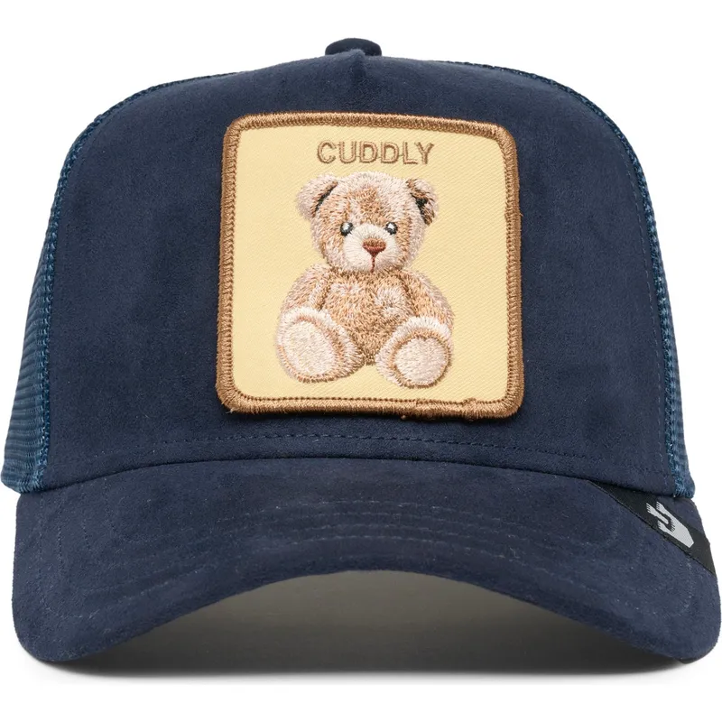 kasketter-buet-marinebla-snapback-oso-fra-peluche-the-cuddly-bear-the-farm-the-farm-af-goorin-bros