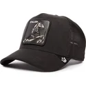 goorin-bros-suede-stallion-blacked-out-the-farm-sort-trucker-kasket-med-hest