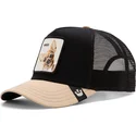 trucker-kasket-sort-og-beige-chihuahua-hund-the-amigo-eco-brutalism-the-farm-fra-goorin-bros