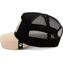 trucker-kasket-sort-og-beige-chihuahua-hund-the-amigo-eco-brutalism-the-farm-fra-goorin-bros