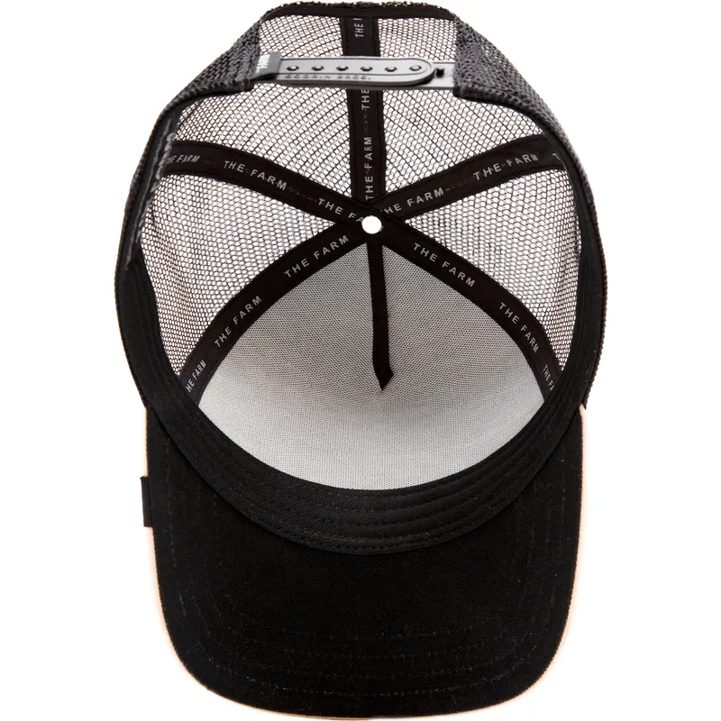 trucker-kasket-sort-og-beige-chihuahua-hund-the-amigo-eco-brutalism-the-farm-fra-goorin-bros