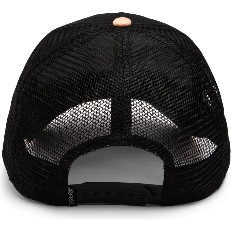trucker-kasket-sort-og-beige-leopard-the-pantera-big-cats-the-farm-fra-goorin-bros