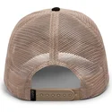 gorra-trucker-beige-og-sort-leopard-menace-the-snow-leopard-big-cats-the-farm-af-goorin-bros