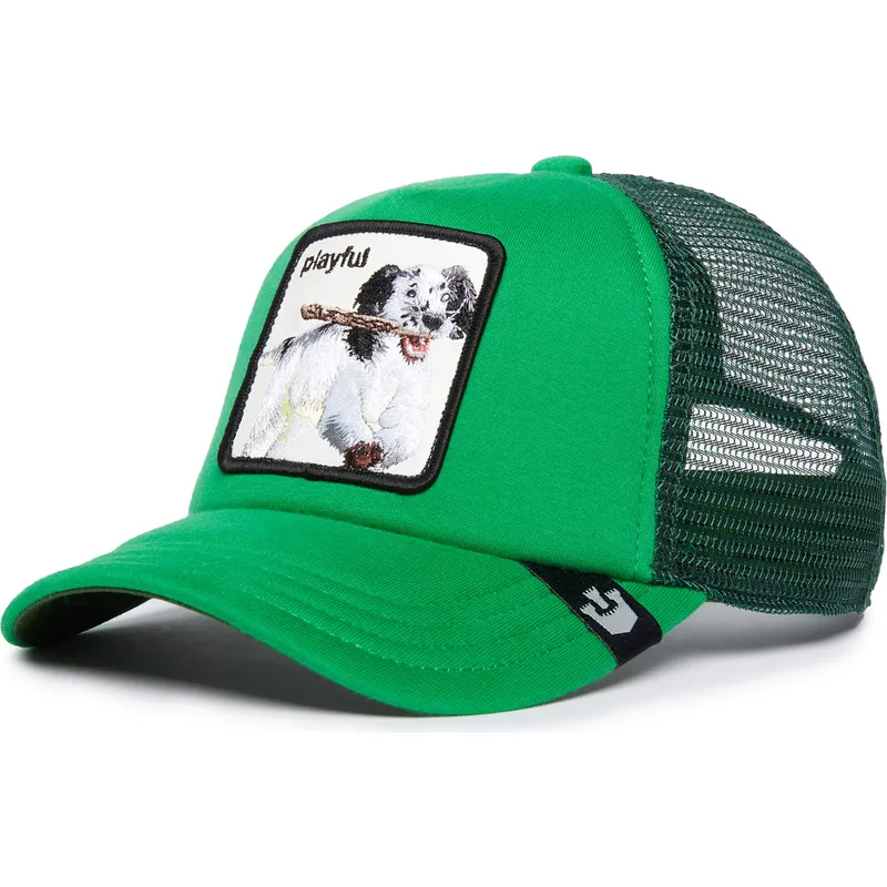 gron-trucker-kasket-til-dreng-hund-playful-playtime-the-farm-fra-goorin-bros