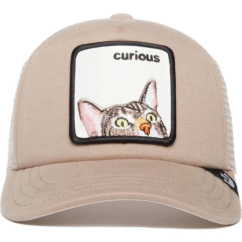 beige-trucker-kasket-til-dreng-kat-curious-what-s-that-the-farm-fra-goorin-bros