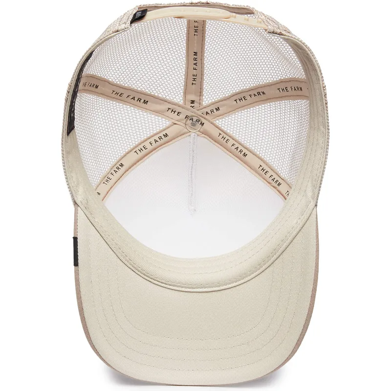 beige-trucker-kasket-til-dreng-kat-curious-what-s-that-the-farm-fra-goorin-bros