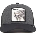 gra-trucker-kasket-til-dreng-med-vaskebjorn-rascal-racacoonie-the-farm-fra-goorin-bros