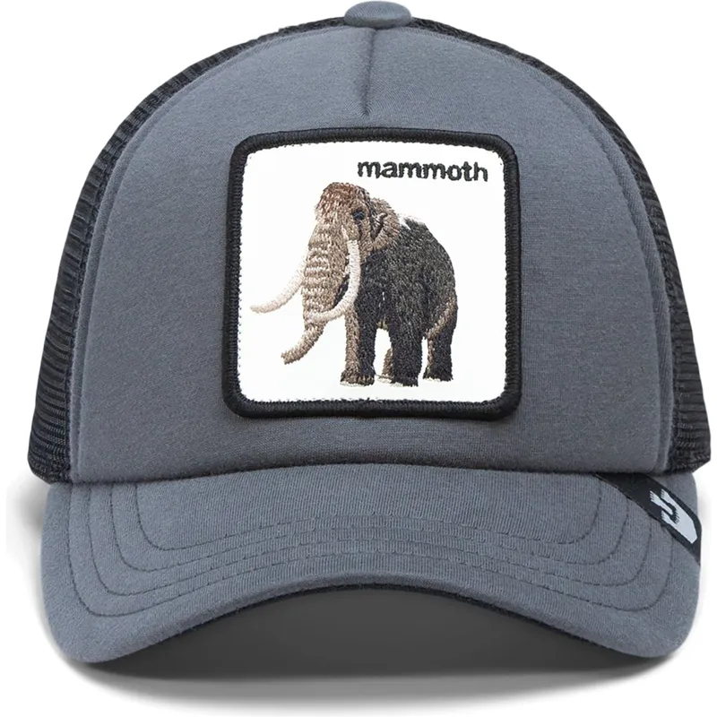 gra-trucker-kasket-til-dreng-mammut-mammoth-fuzzy-trunk-extinct-the-farm-fra-goorin-bros