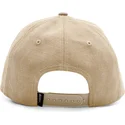 lys-brun-buet-snapback-kasket-med-bjornepatch-bear-bare-duck-canvas-the-farm-fra-goorin-bros