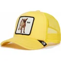 gorra-trucker-amarilla-para-nino-cabra-kid-kid-the-farm-de-goorin-bros