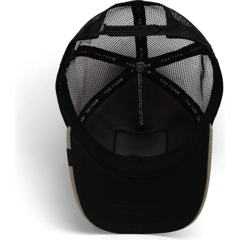 trucker-kasket-gron-og-sort-til-dreng-sabeltand-fierce-cat-teefs-extinct-the-farm-fra-goorin-bros