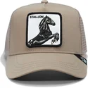 beige-trucker-kasket-hest-the-stallion-the-farm-fra-goorin-bros