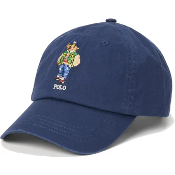 Justerbar marineblå Polo Bear Twill kasket fra Polo Ralph Lauren