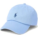 polo-ralph-lauren-cotton-chino-classic-sport-lysebla-justerbar-kasket-med-buet-skygge-og-blat-logo