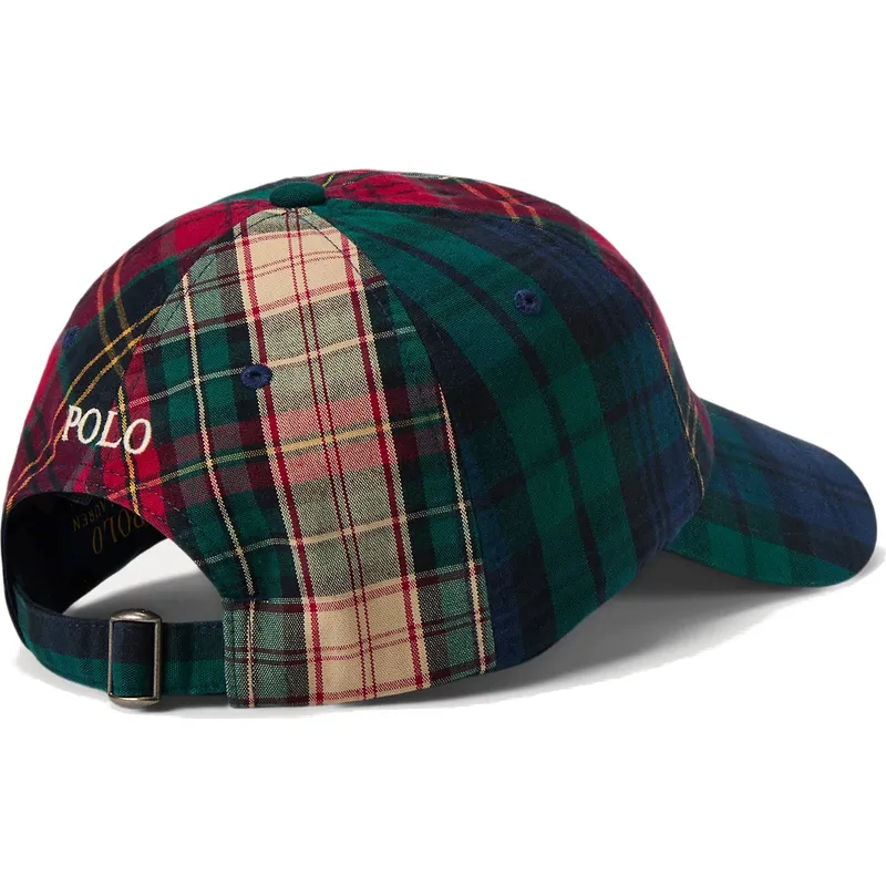 kasketter-buet-multicolor-justerbar-rem-af-polo-ralph-lauren