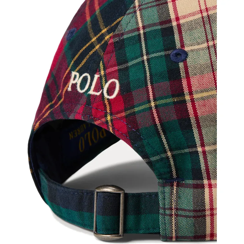 kasketter-buet-multicolor-justerbar-rem-af-polo-ralph-lauren