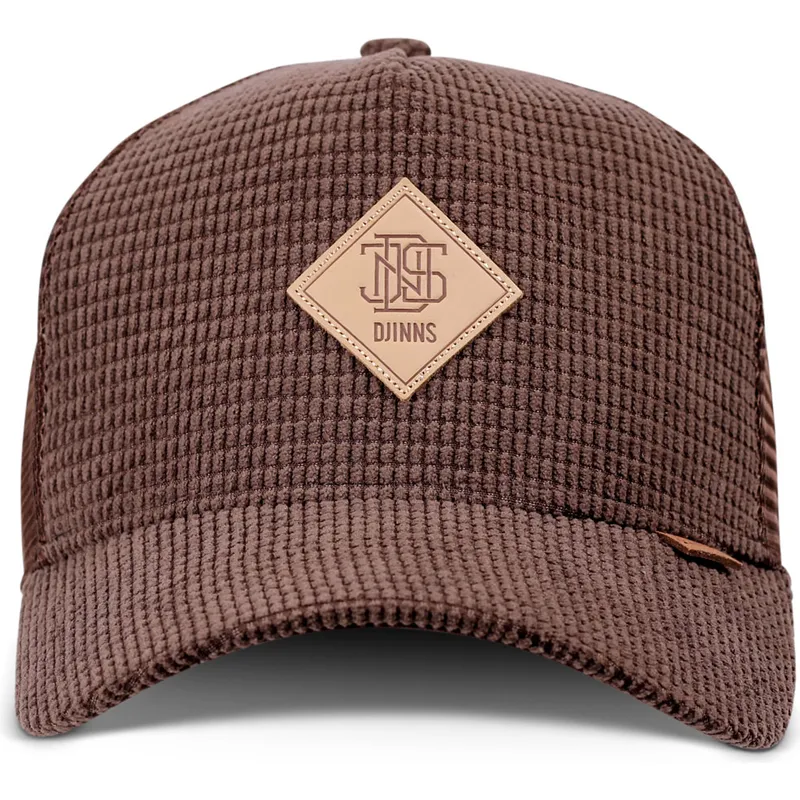 kasketter-buet-brun-snapback-af-djinns