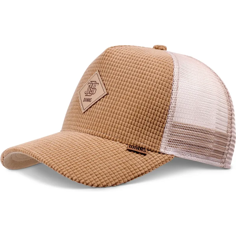 beige-trucker-kasket-hft-waffle-cord-fra-djinns